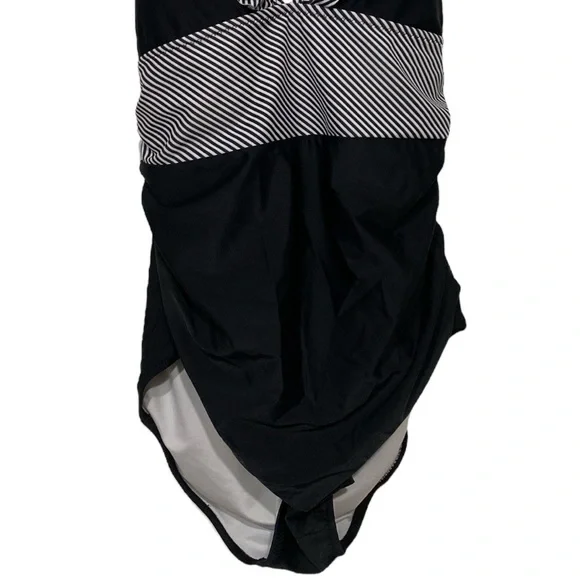 Medium Ruffled beachsissi brand black white converted to halter neck tie strap - Picture 3 of 7